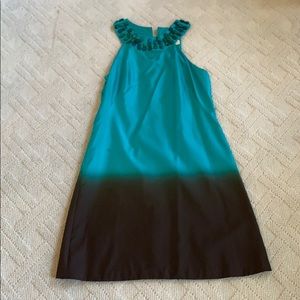 100% silk ombré Badgley Mischka cocktail dress